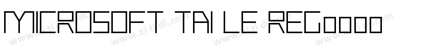 Microsoft Tai Le Reg字体转换